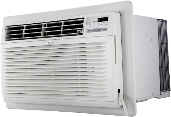 LG 9,800 BTU Through-the-Wall Air Conditioner, Cools 450 Sq.Ft. (18' x 25' Room Size), Electronic Control with Remote, 2 Cooling & Fan Speeds, 4-Way Air Deflection, Auto Restart, 230/208V