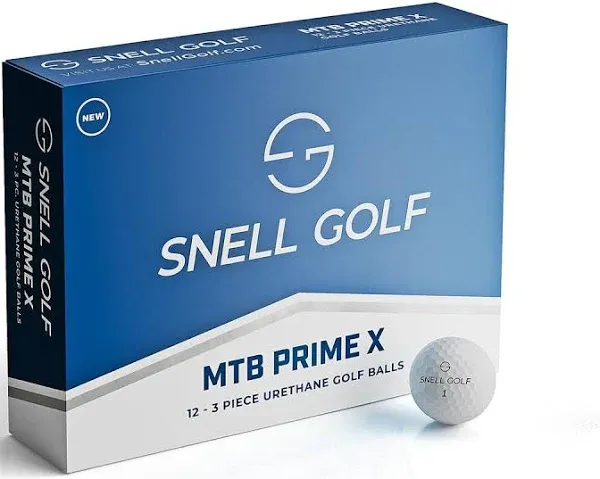 NEW Snell MTB Prime X White Golf Balls - Choose Quantity