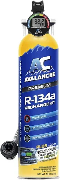 Avalanche A/C Refrigerant Recharge Kit with Digital Gauge