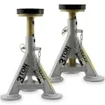 Jack Stand (Pair), 3 Ton Weight Capacity With Flat Top Rubber Cushion Post (Shor