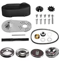 212CC Torque Converter Kit Go Kart 30 Series 6.5 HP Mini Bike Comet Clutch Set 3/4 Inch 10T #40/41/420 Chain Predator Driver Pulley Replacement Comet TAV2 Go-Kart Torque Converter