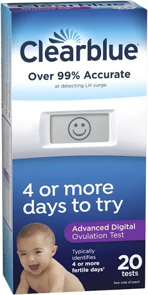 Clearblue Ovulation Test, Digital, Advanced - 10 tests