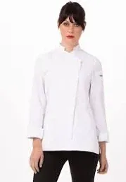 Chef Works womens Marrakesh V-series Chef Coat X-Large Black