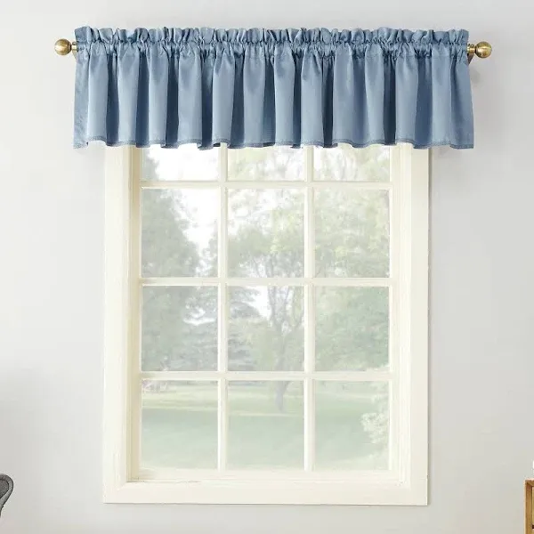 Lichtenberg One Valance 54in X 18in Blue