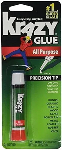 Krazy Glue All Purpose Krazy Glue Instant, 0.07 oz, 2 Grams (48 Pack)