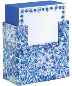 Lilly Pulitzer Blue Block with 300 Sheets of Loose Note Paper