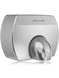 JETWELL Elegant Compact Hand Dryer For Bathrooms Commercial- High Speed Automatic Hard Wired Friendly Stainless Steel Hand Dryer- AC110V-130V Warm Wind Hand Blower JW2830