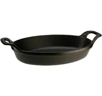 STAUB Cast Iron 5.5-inch x 3.8-inch Mini Oval Gratin Baking Dish