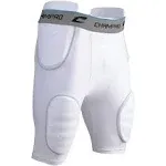 Champro Men's Formation 5-Pad Integrated White/Grey Football Girdle