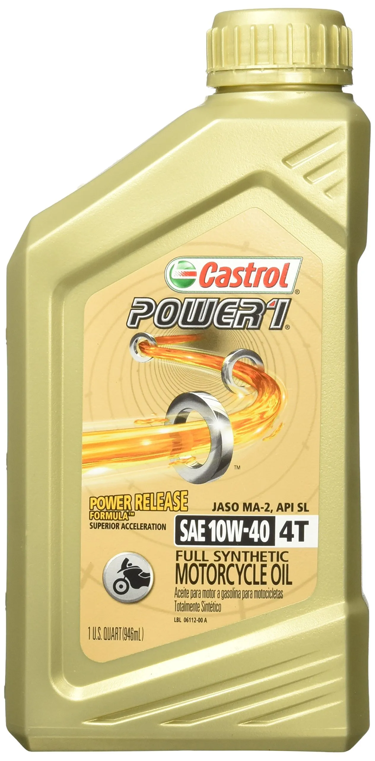 Castrol ®POWER1® 4T w/ Power Release Formula - 15D1C9