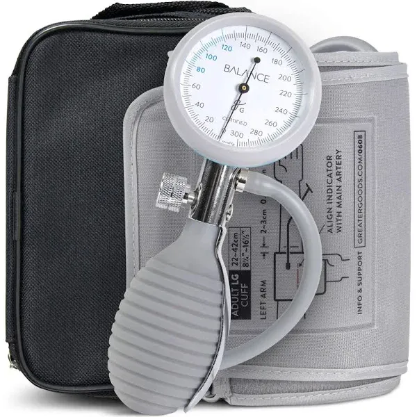 Greater Goods Sphygmomanomet<wbr/>er Latex-Free Manual Blood Pressure Monitor Desig...