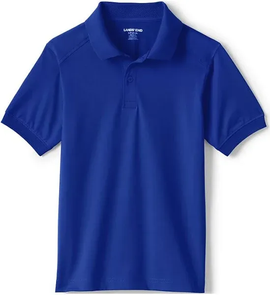 Lands' End School Uniform Kids Short Sleeve Rapid Dry Polo Shirt