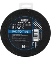 Pro Art Photo Tape, 1/2-inch x 60-Yard Roll, Black