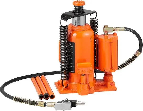 VEVOR 20 Ton 10.4-19.7 in. Lifting Range Air Hydraulic Bottle Jack