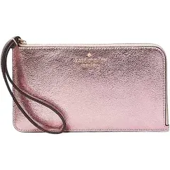 Kate Spade Lucy Glitter Medium L-Zip Wristlet (Mitton pink)