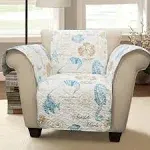 Harbor Life Blue/Taupe Single Arm Chair Furniture Protector 