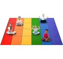 Booooom Jackson Rainbow Classroom Rug Colorful Classroom Seating Rug Elementary