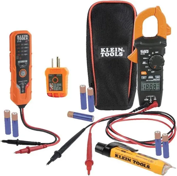 Klein Tools Clamp Meter Electrical Test Kit CL120VP