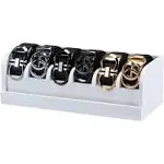 MinBoo Bamboo Belt Organizer Box,6 Grids Belt Rack for Closet and Drawer, Belt Storage Organizer and Displayer