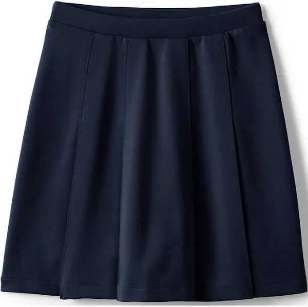 Lands' End Girls Ponte Pleat Skirt