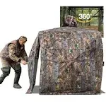 Hunting Blind 270/360 Degree See Through Ground Blind for Deer Hunting