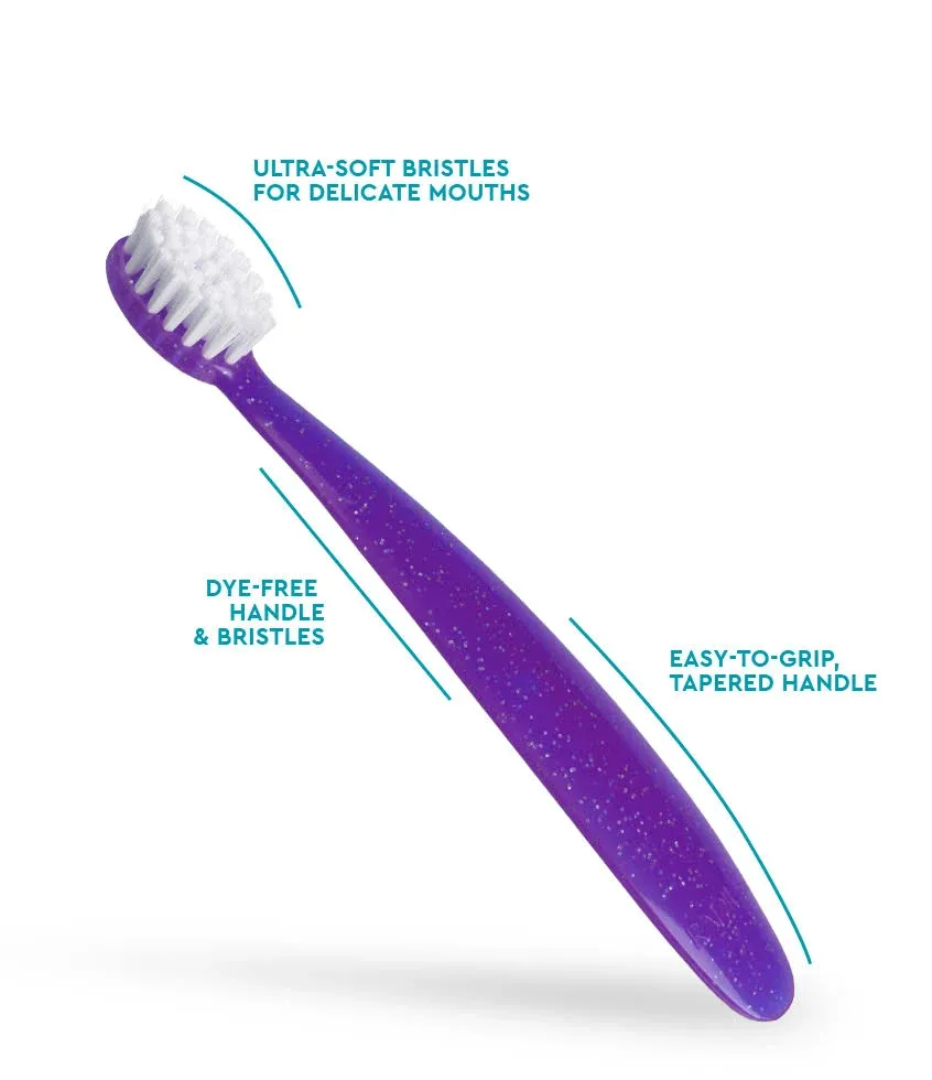 Radius, Totz Toothbrush, 18+ Months, Extra Soft, Purple Sparkle