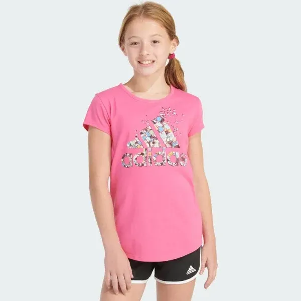 Adidas Girls Essential Logo Graphic T-Shirt