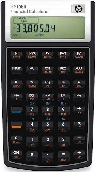 HP 10bII+ Financial Calculator