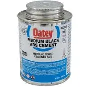 RecPro Medium Black ABS Cement 8 fl. oz. | RV Plumbing | Solvent Cement