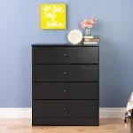 Prepac Astrid 4-Drawer Dresser - Drifted Gray