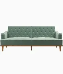 Mr. Kate Stella Vintage Convertible Sofa Bed Futon