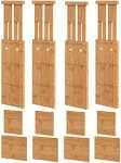 4.4&#034; High Drawer Dividers with Inserts, Bamboo Drawer Dividers for Clothes, Expa