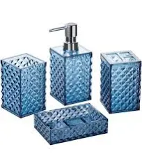 A+KCEYON Blue Bathroom Accessories Set