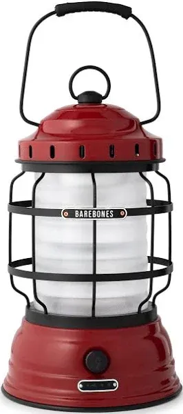 Barebones Forest Lantern Rechargeable Stamped Steel/Plastic/<wbr/>Rubber Construction