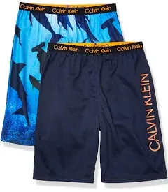 Calvin Klein Boys' Lounge Pajama Shorts (2 Pack)