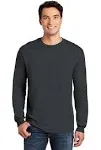 Gildan Heavy Cotton Long Sleeve T-Shirt - Dark Heather - L