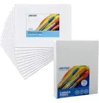 Canvas Boards for Painting 6x6 Inch, Super Value 12 Pack White Blank Canvas P...