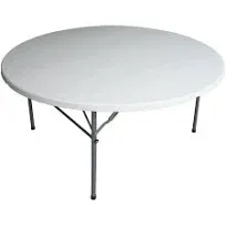 Plastic Development Group 4 Foot Fold In Half Round Banquet Table (For Parts)