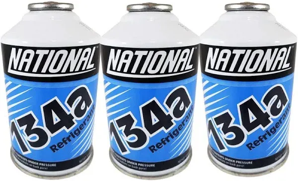 National Refrigerant R134a for use in MVAC 12 Oz Self-Sealing Container (3 Pack)