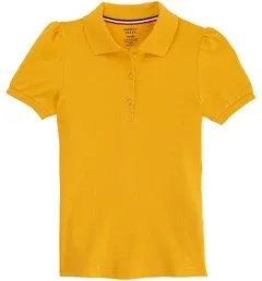 French Toast Girls Short Sleeve Stretch Pique Polo