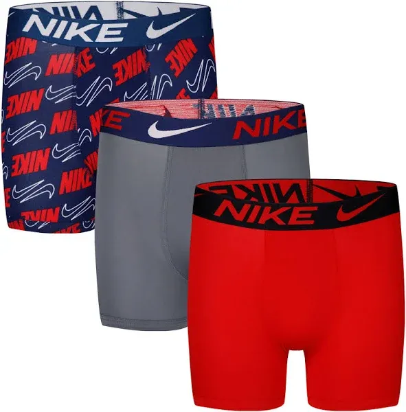 Boys Nike 3 Pack Essential Boxer Briefs