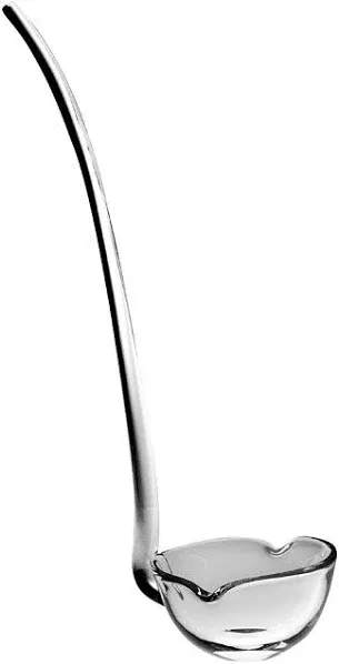 Barski European Quality Mouthblown Glass Punch Ladle-14&#034; Long-Made in Europe