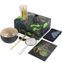 Teanagoo Japanese Tea Set Matcha Whisk Set Matcha Bowl with Spout