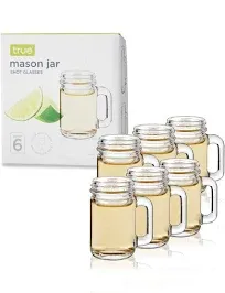 True Mason Jar Shot Glass Set of 6