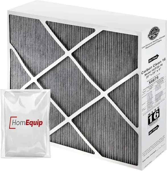 X6675 Merv 16 Air Filter 20x25x5 Carbon Efficient Air Filter Compatible with ...