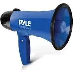 Pyle PMP21BL Portable Megaphone Speaker Siren Bullhorn - Compact and Battery Ope