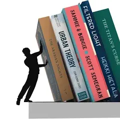 Artori Design Book Ends to Hold Books Heavy Duty - Hidden Metal Bookends for Shelves Desk or Countertop - Bookend Book Holder Fo