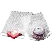 50 4x5.5 Clear Self-Sealing Bubble Out Bag Pouches from The Boxery