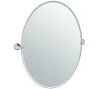 Gatco 4419 Cafe Frameless Oval Mirror