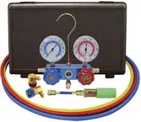 Mastercool 134A Aluminum Manifold Gauge Set with 60" Hoses and Standard Couplers